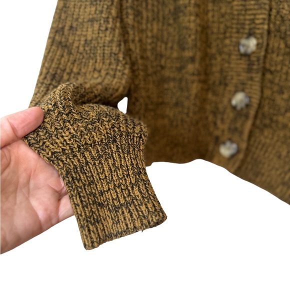 A New Day cropped button up sweater in brown - Picture 2 of 5